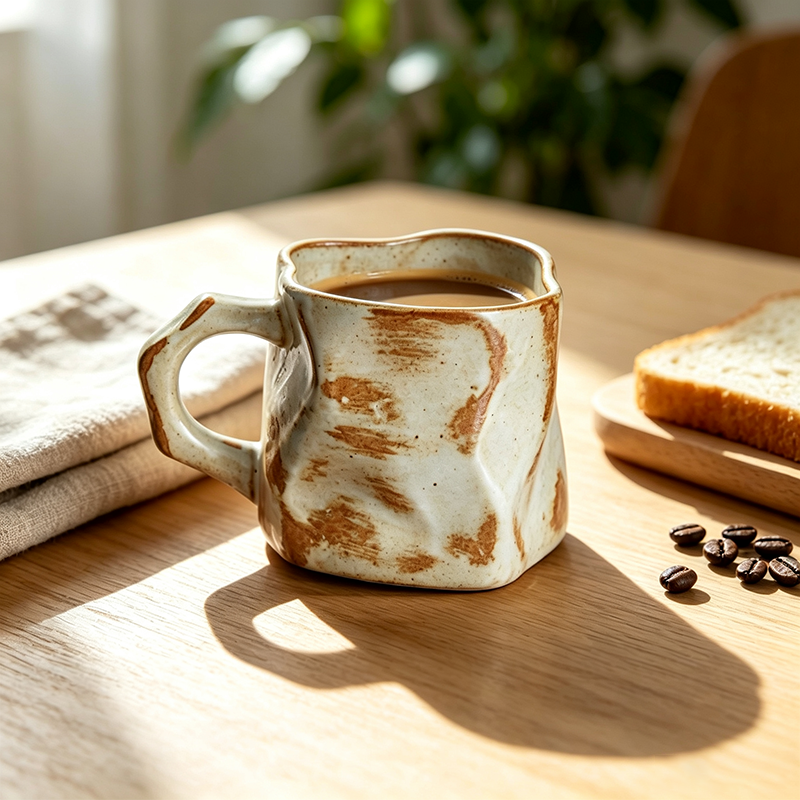 Vintage-style coffee cup