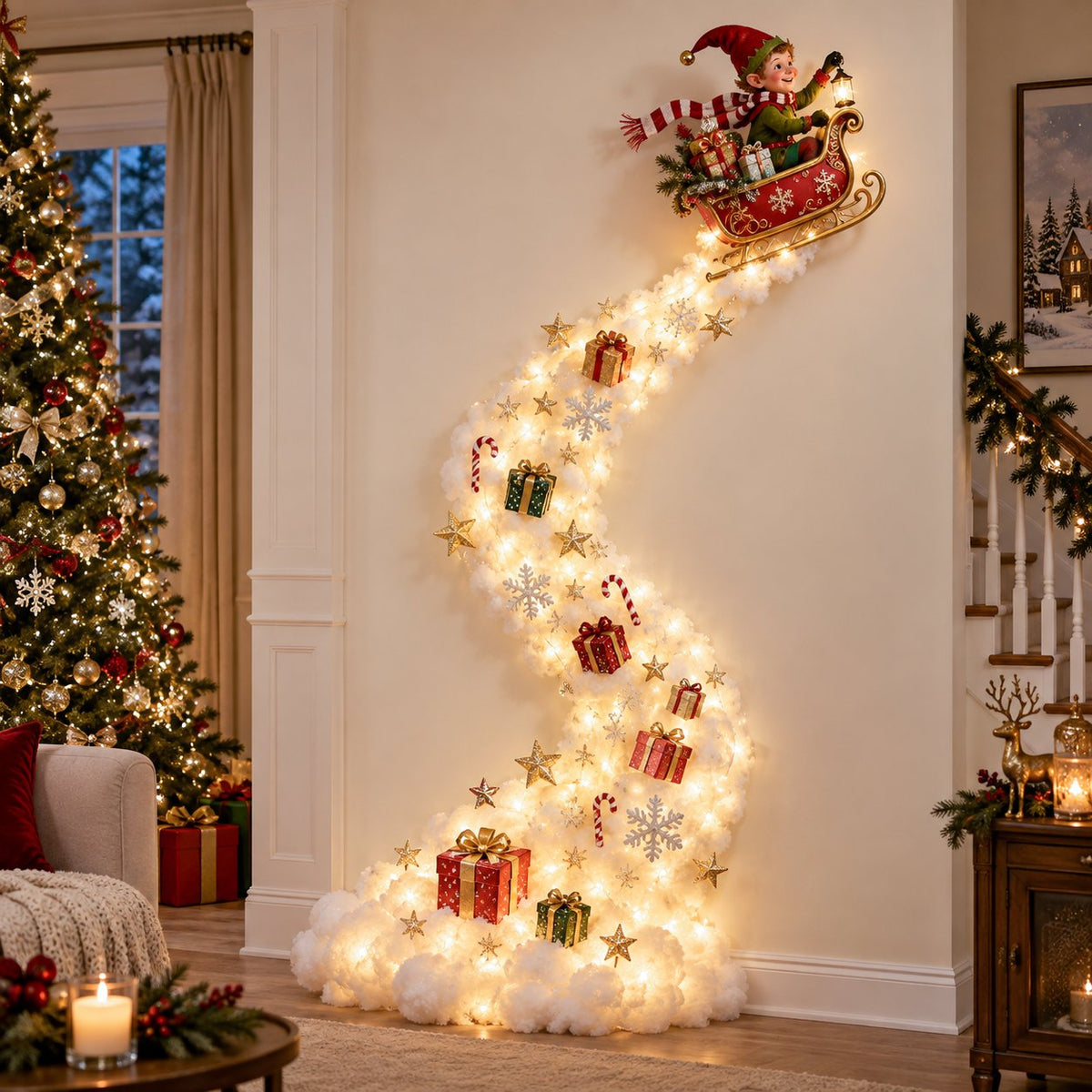 🏠✨Christmas Magic Trail Wall Light - A Little Christmas Magic, Right on Your Wall✨