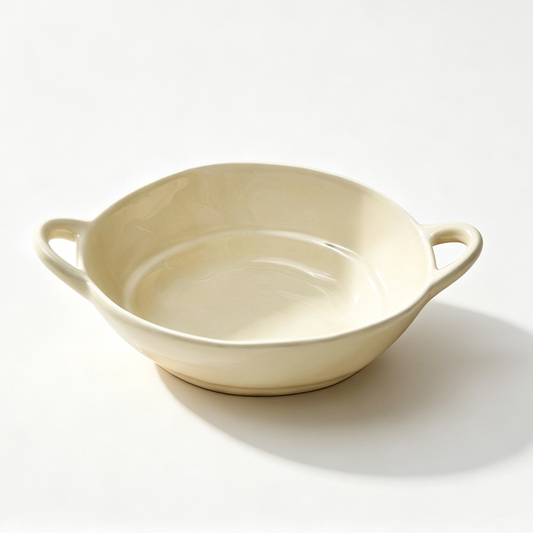 Irregular Double‑Handle Bowl