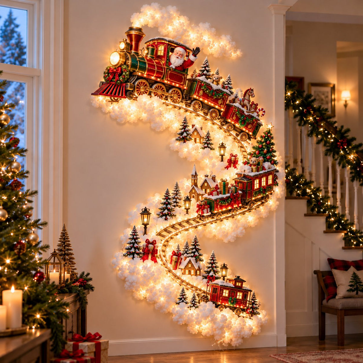 🏠✨Christmas Magic Trail Wall Light - A Little Christmas Magic, Right on Your Wall✨